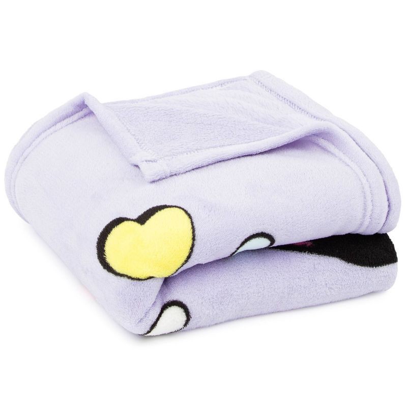 slide 3 of 5, 46"x60" Minnie Mouse Kids' Throw Blanket Purple, 1 ct