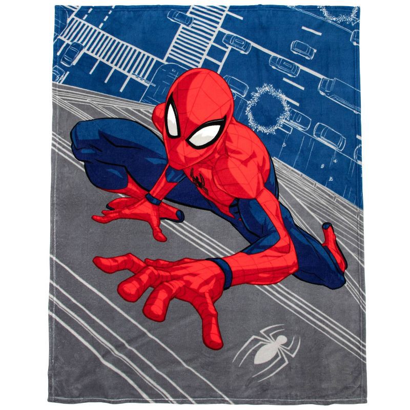 slide 1 of 5, 46"x60" Marvel Spider-Man Kids' Throw Blanket, 1 ct