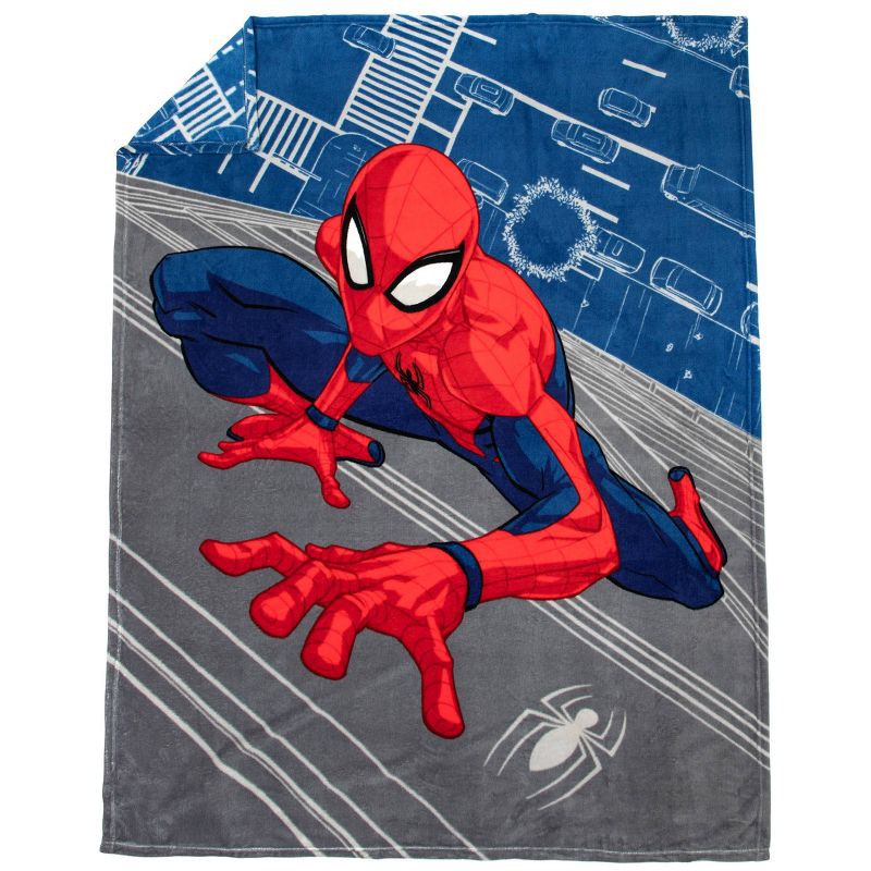 slide 4 of 5, 46"x60" Marvel Spider-Man Kids' Throw Blanket, 1 ct