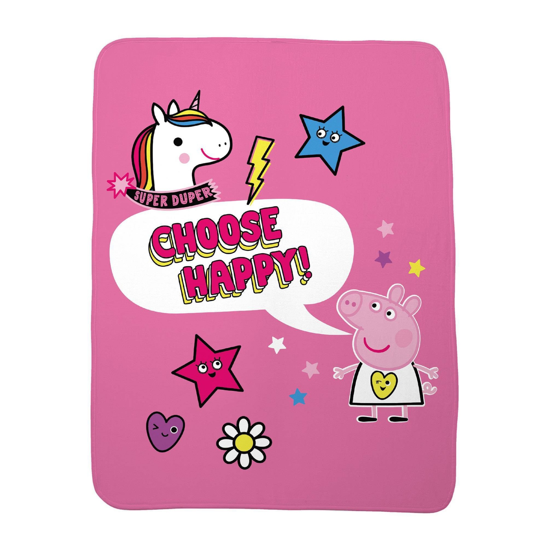 slide 1 of 3, Peppa Pig Happy Choices Throw, 1 ct