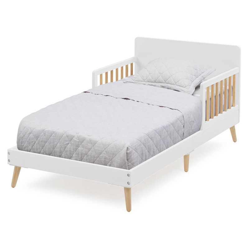 slide 3 of 4, Logan Wood Toddler Bed, Greenguard Gold Certified Bianca White/Natural - Delta Children, 1 ct