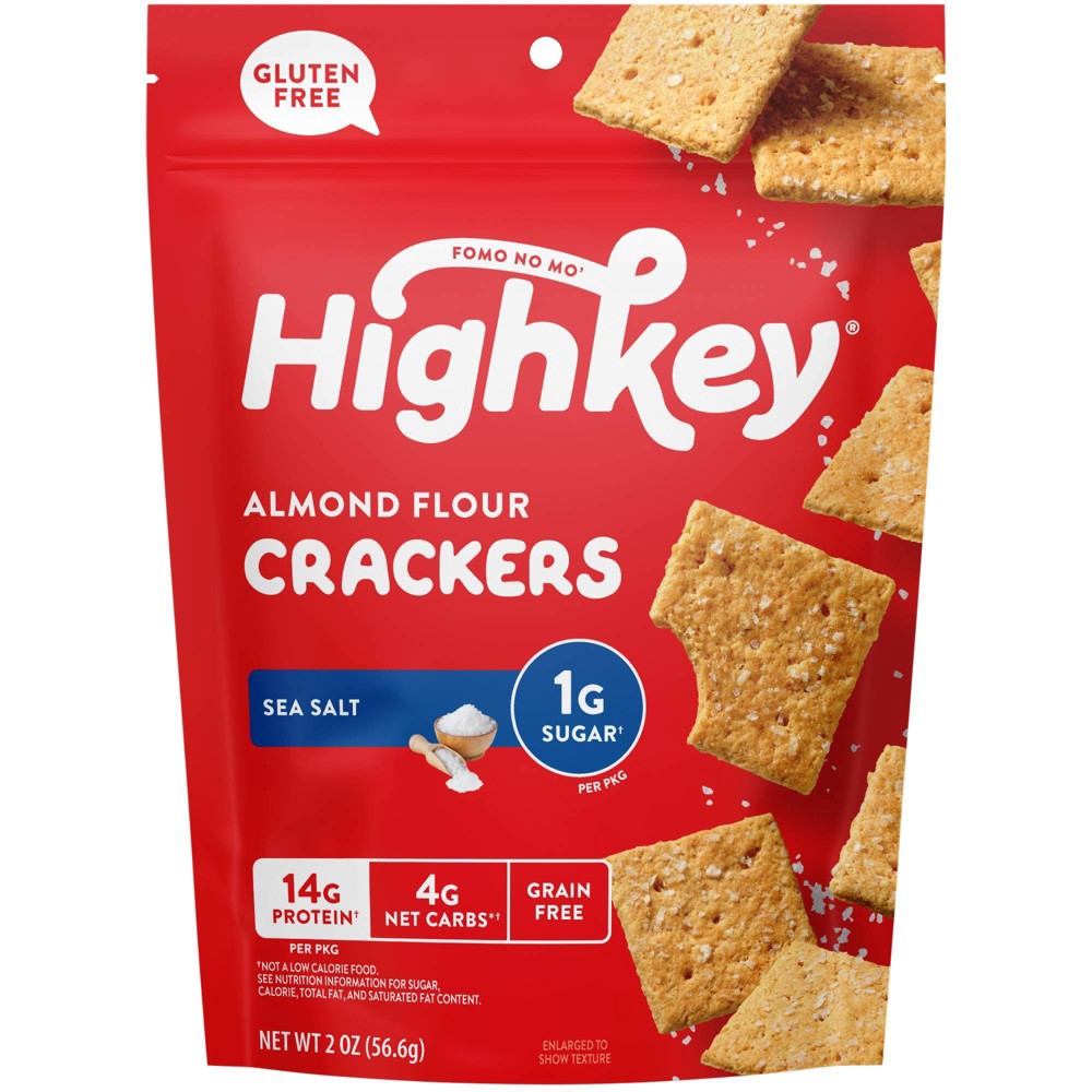 slide 1 of 1, HighKey Sea Salt Crackers - 2oz, 2 oz