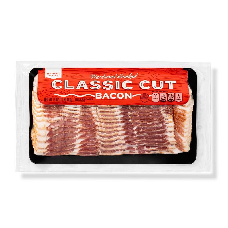 slide 1 of 3, Hardwood Smoked Bacon - 16oz - Market Pantry™, 16 oz