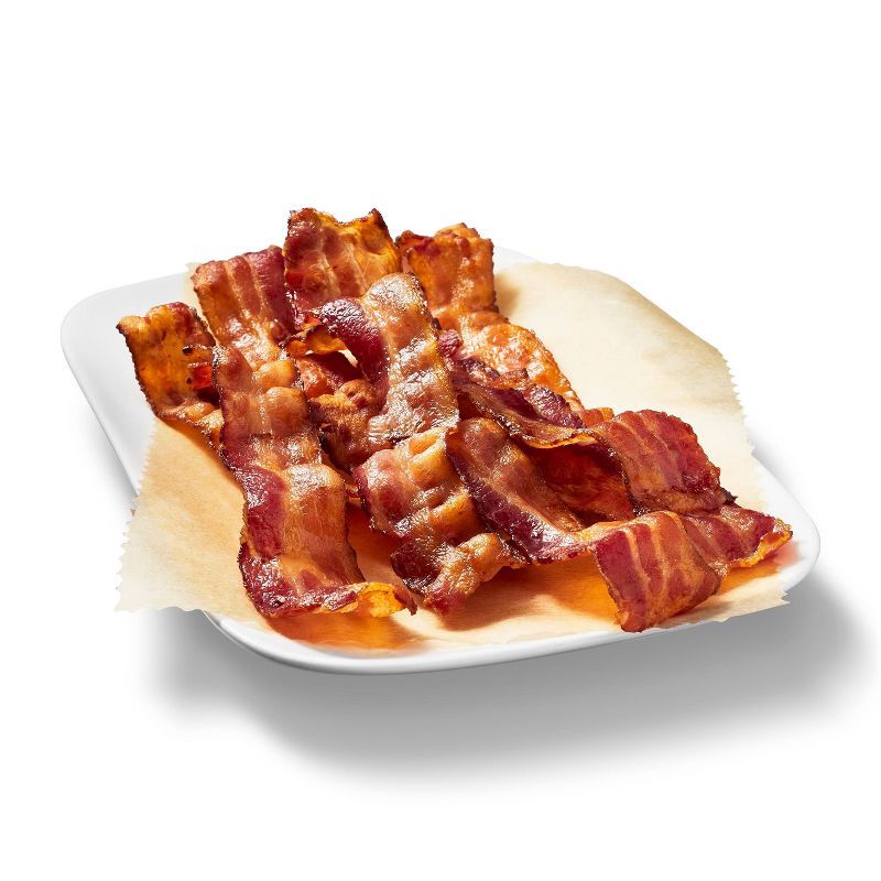 slide 2 of 3, Hardwood Smoked Center Cut Bacon - 12oz - Market Pantry™, 12 oz