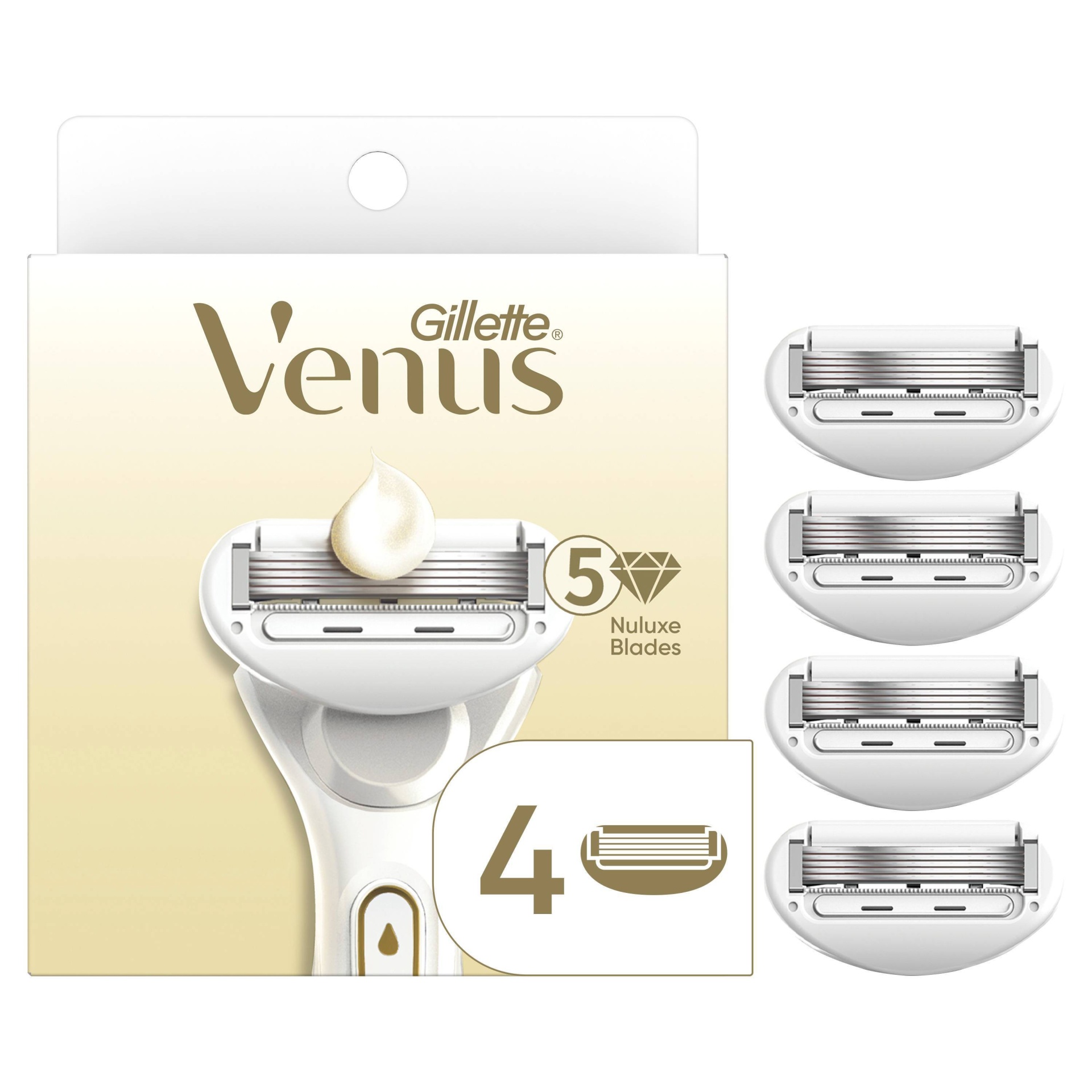 slide 1 of 8, Venus Radiant Skin Razor Blade Refills - 4ct, 4 ct