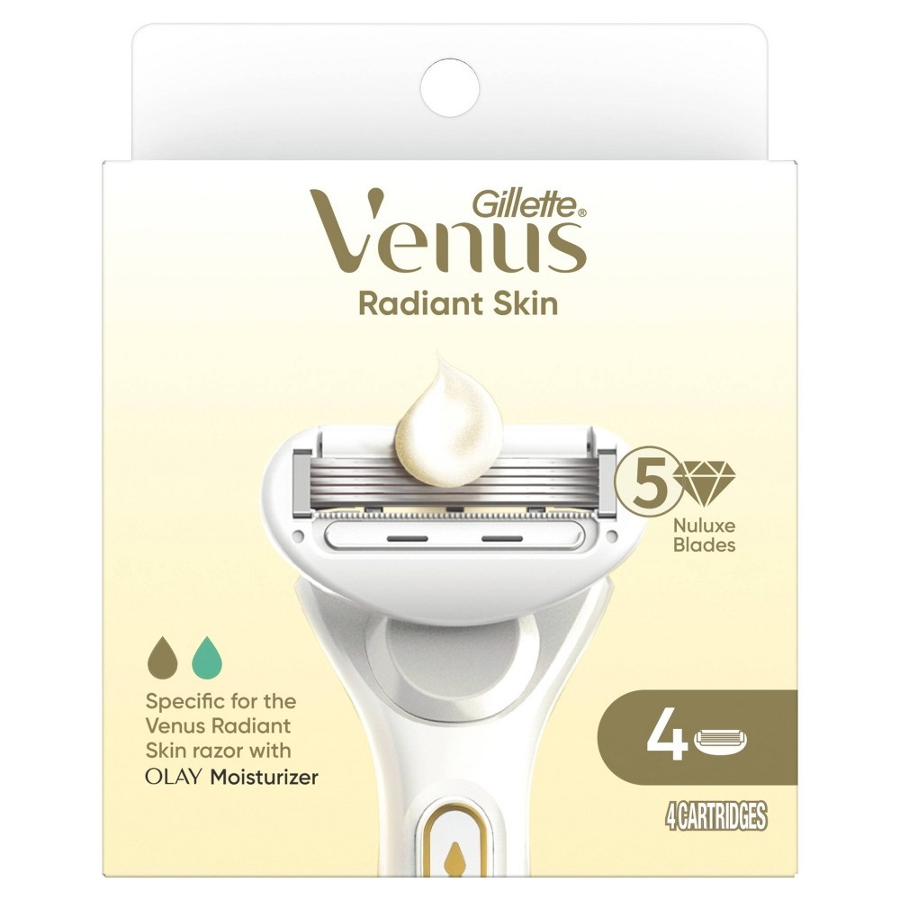 slide 8 of 8, Venus Radiant Skin Razor Blade Refills - 4ct, 4 ct