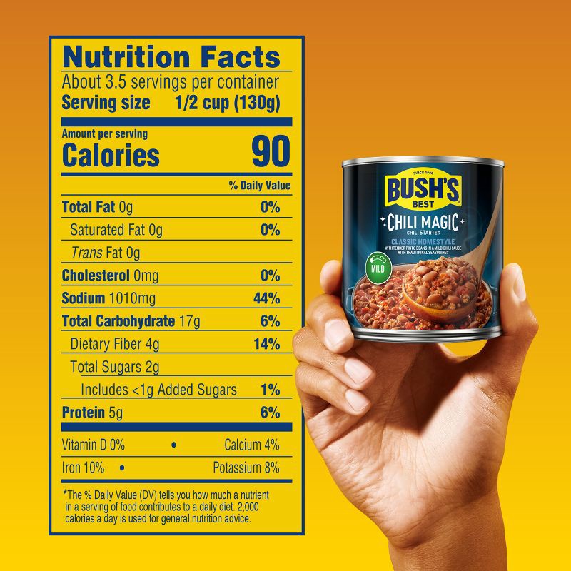 slide 2 of 7, Bush's Chili Magic Classic Homestyle Chili Starter Mild – 15.5oz, 15.5 oz