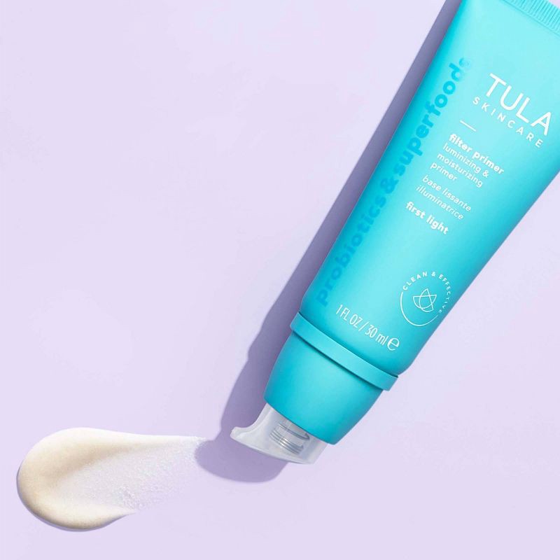 slide 5 of 5, TULA SKINCARE Filter Primer Luminizing & Moisturizing Primer - First Light - Ulta Beauty, 1 ct