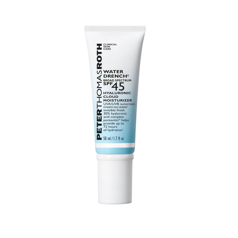 slide 1 of 6, PETER THOMAS ROTH Water Drench Broad Spectrum SPF 45 Hyaluronic Cloud Moisturizer - 1.7 fl oz - Ulta Beauty, 1.7 fl oz