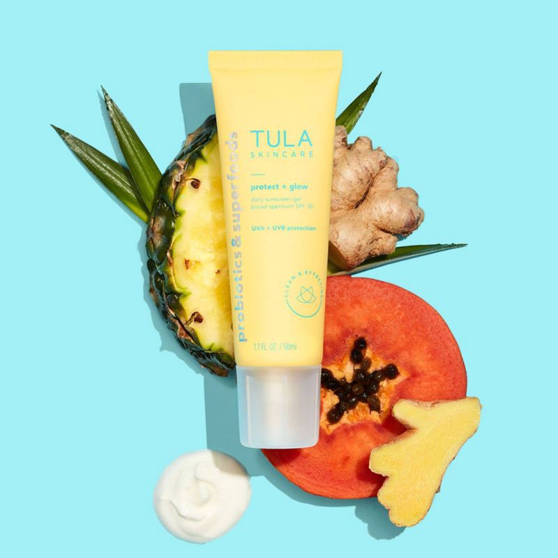 slide 4 of 6, TULA SKINCARE Protect + Glow Daily Sunscreen Gel Broad Spectrum SPF 30 - 1.7 fl oz - Ulta Beauty, 0 x 1.7 fl oz