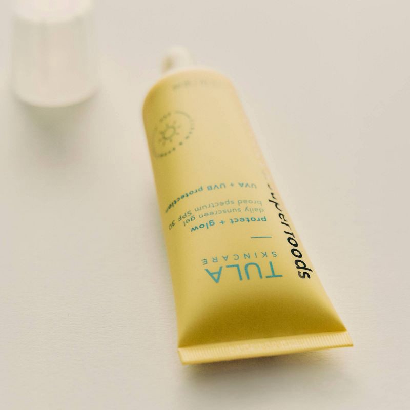 slide 8 of 12, TULA SKINCARE Protect + Glow Daily Sunscreen Gel Broad Spectrum SPF 30 - 1.7 fl oz - Ulta Beauty, 30 ct; 1.7 fl oz