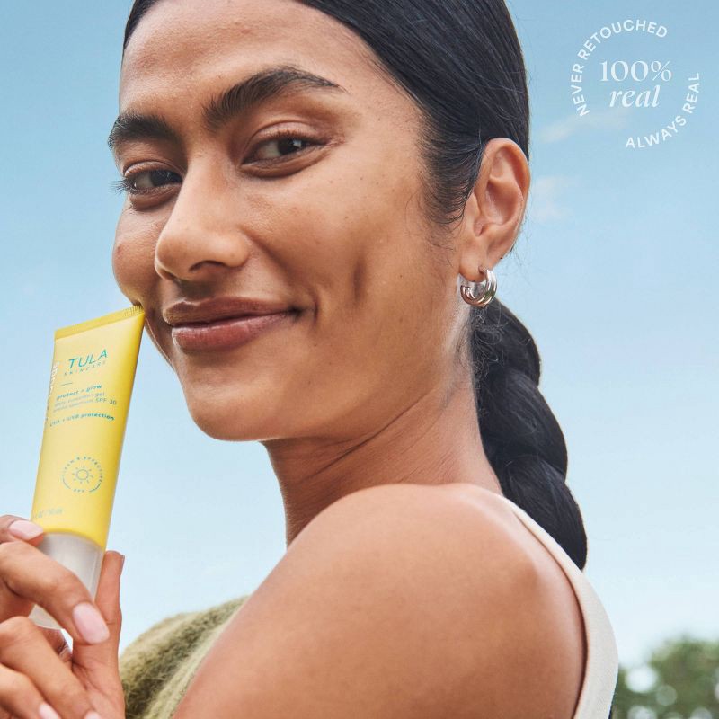 slide 11 of 12, TULA SKINCARE Protect + Glow Daily Sunscreen Gel Broad Spectrum SPF 30 - 1.7 fl oz - Ulta Beauty, 30 ct; 1.7 fl oz