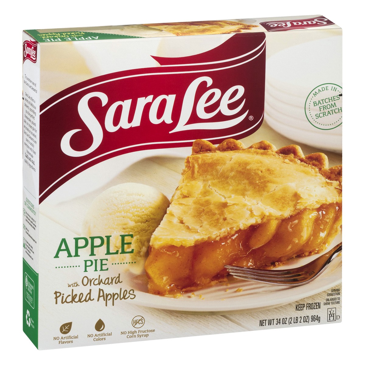 slide 7 of 12, Sara Lee Traditional Fruit Pie 9" Unbaked Apple 34oz, 964 g