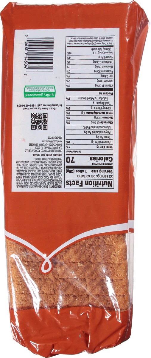 slide 3 of 9, Food Club Round Top Wheat Bread 20 oz, 20 oz