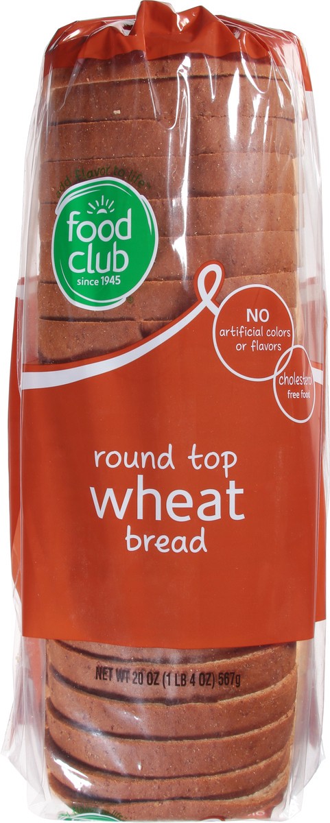 slide 8 of 9, Food Club Round Top Wheat Bread 20 oz, 20 oz