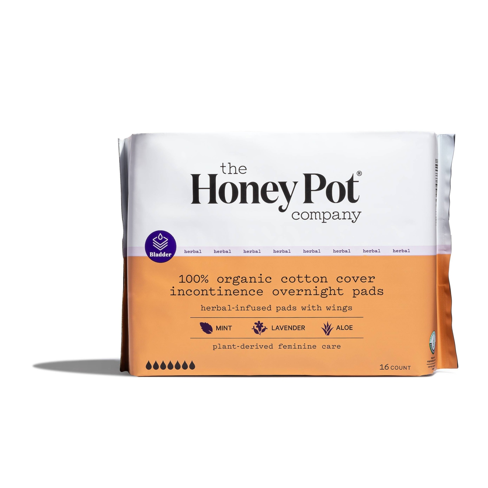 The Honey Pot Herbal Nighttime Incontinence Pads 16ct 16 ct Shipt
