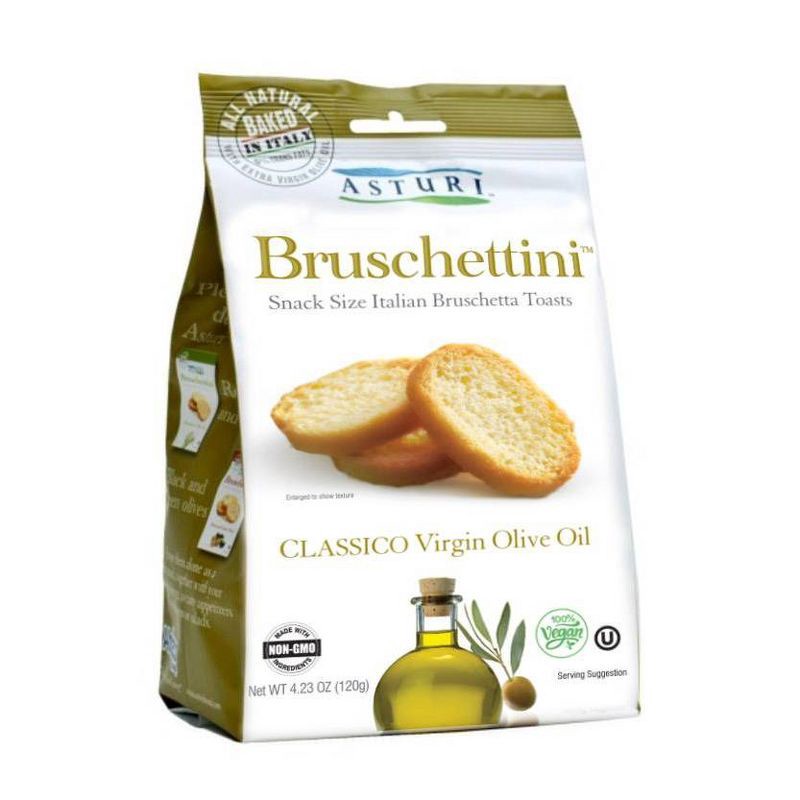 slide 1 of 3, Asturi Bruschettini Classico Virgin Olive Oil Crackers - 4.23oz, 4.23 oz