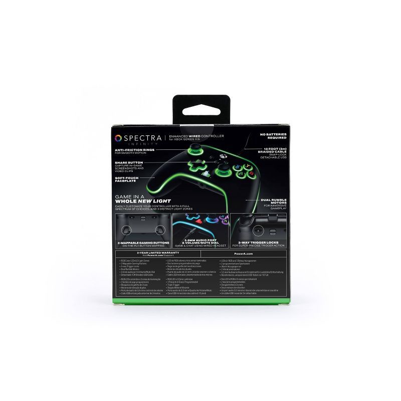slide 19 of 20, PowerA Spectra Infinity Enhanced Wired Controller for Xbox Series X|S/Xbox One, 1 ct