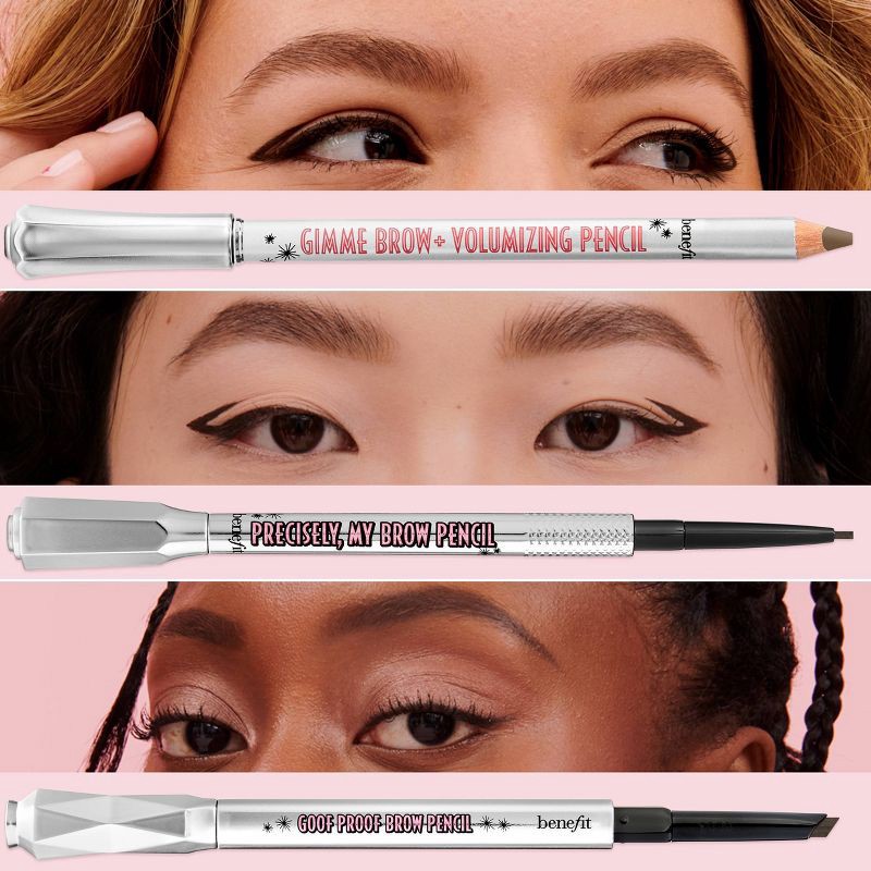 slide 6 of 10, Benefit Cosmetics Precisely, My Brow Pencil Waterproof Eyebrow Definer - Shade 6 - Cool Soft Black - 0.002oz - Ulta Beauty, 0.002 oz