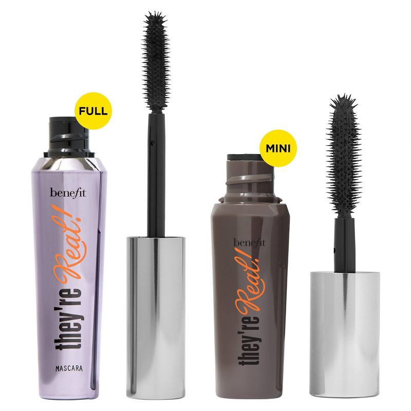 slide 9 of 9, Benefit Cosmetics They're Real! Lengthening Mascara Mini - Black - 0.14oz - Ulta Beauty, 0.14 oz