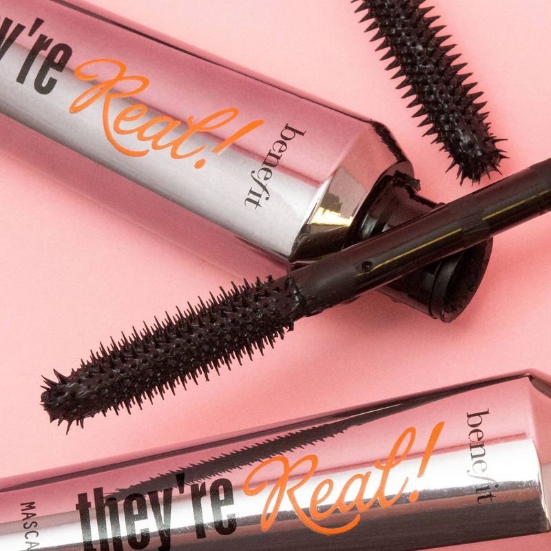 slide 7 of 9, Benefit Cosmetics They're Real! Lengthening Mascara Mini - Black - 0.14oz - Ulta Beauty, 0.14 oz