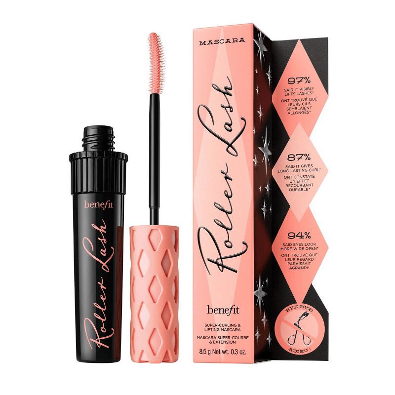 slide 9 of 10, Benefit Cosmetics Roller Lash Curling & Lifting Mascara - Black - 0.3 fl oz - Ulta Beauty, 0.3 oz