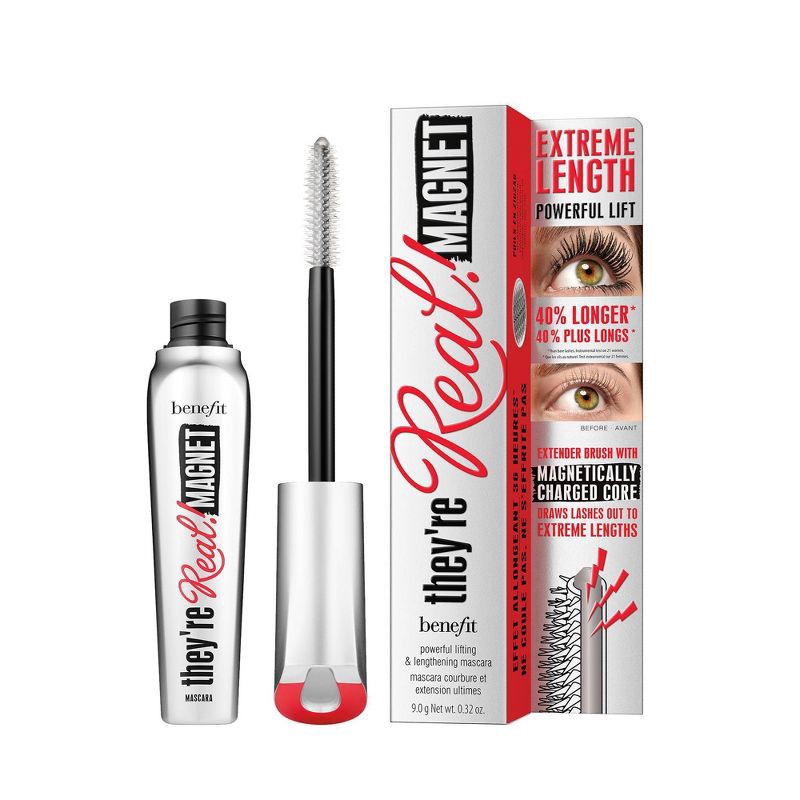 slide 6 of 9, Benefit Cosmetics They're Real! Magnet Extreme Lengthening Mascara - Black - 0.3 - Ulta Beauty, 1 ct