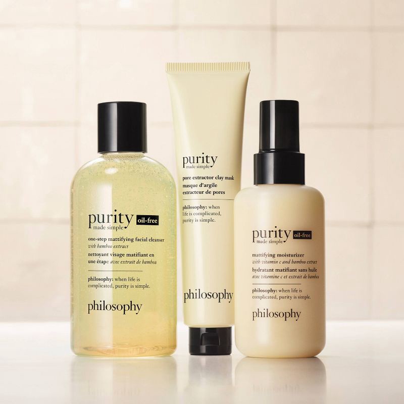 slide 6 of 6, philosophy Purity Made Simple Oil Free Mattifying Moisturizer - 4.7 fl oz - Ulta Beauty, 4.7 fl oz