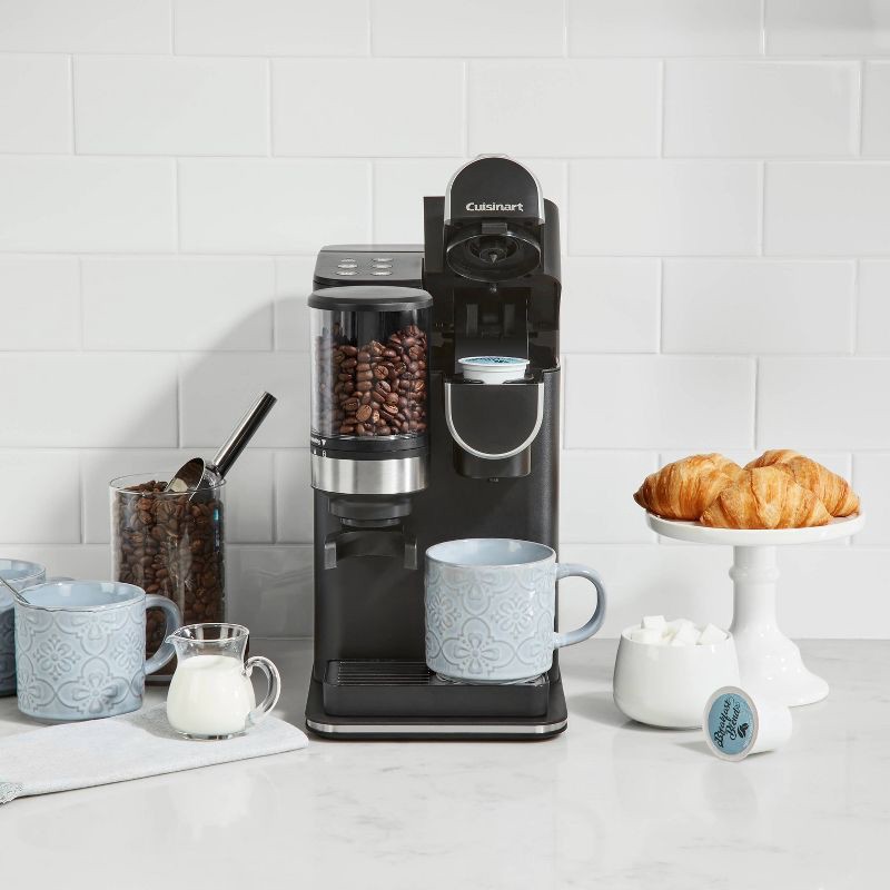 slide 4 of 21, Cuisinart Single-Serve Grind and Brew - Black - DGB-2: Coffee Maker with Grinder, 12 oz Capacity, LED Indicator Light, 12 oz