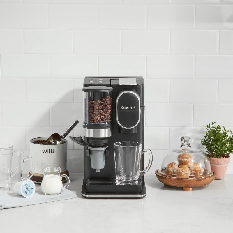slide 8 of 21, Cuisinart Single-Serve Grind and Brew - Black - DGB-2: Coffee Maker with Grinder, 12 oz Capacity, LED Indicator Light, 12 oz