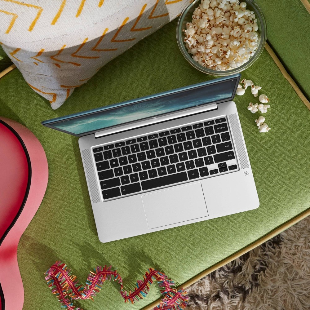 slide 6 of 8, HP Inc. HP 14" Touchscreen Chromebook Laptop with Chrome OS - Intel Pentium Processor - 4GB RAM - 64GB Flash Storage - Teal (14a-na0072tg), 1 ct