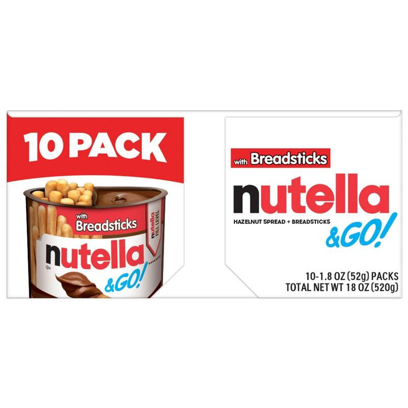 slide 2 of 7, Nutella and Go Breadstick Family Pack, 1 ct