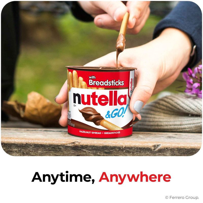 slide 5 of 9, Nutella and Go! Hazelnut Spread with Breadsticks - 18oz/10ct, 18 oz, 10 ct