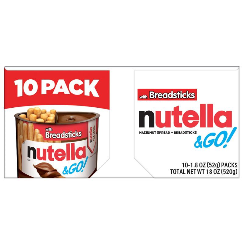 slide 1 of 7, Nutella and Go Breadstick Family Pack, 1 ct