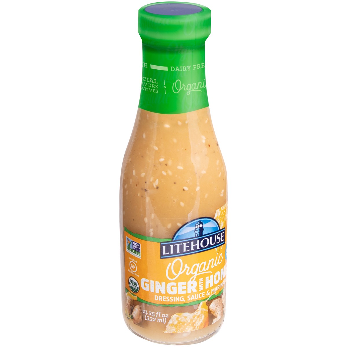 slide 9 of 9, Litehouse Organic Ginger with Honey Dressing, Sauce & Marinade 11.25 fl. oz. Bottle, 11.25 fl oz