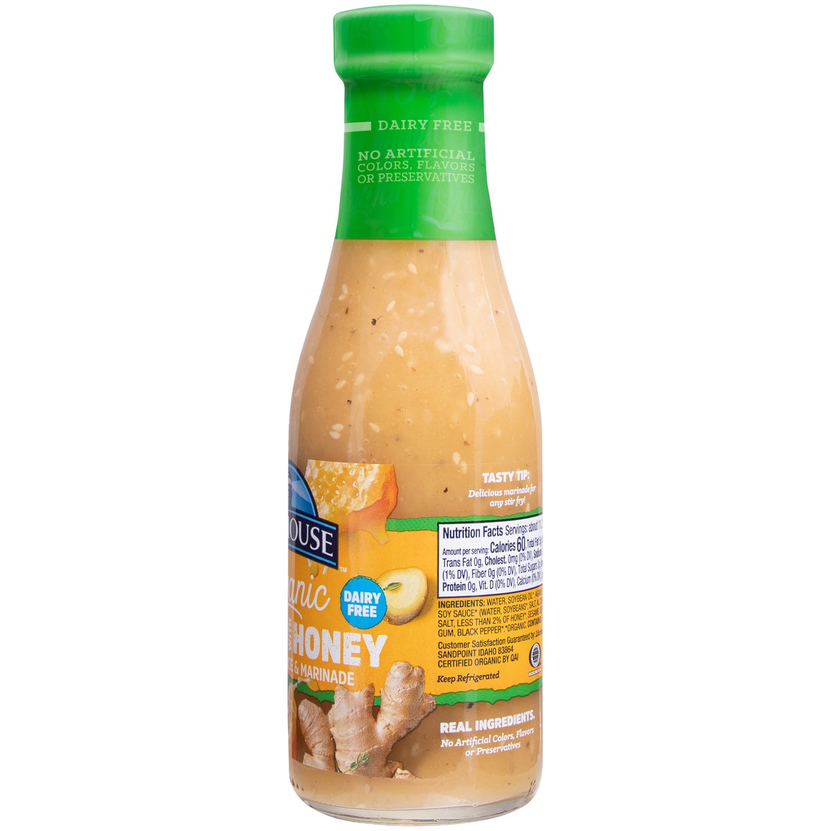 slide 7 of 9, Litehouse Organic Ginger with Honey Dressing, Sauce & Marinade 11.25 fl. oz. Bottle, 11.25 fl oz