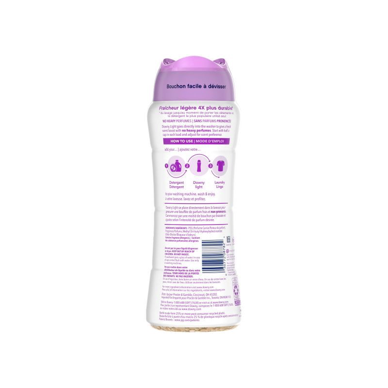 slide 3 of 10, Downy Light White Lavender Laundry Scent Booster Beads for Washer with No Heavy Perfumes - 18.2oz, 18.2 oz