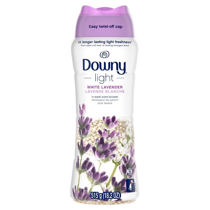 slide 8 of 10, Downy Light White Lavender Laundry Scent Booster Beads for Washer with No Heavy Perfumes - 18.2oz, 18.2 oz