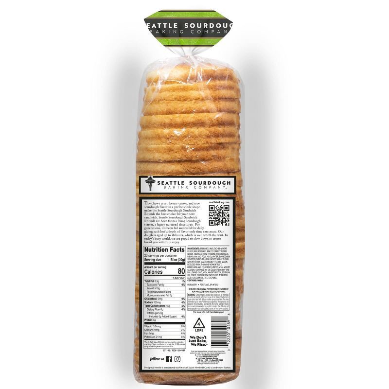 slide 2 of 7, Franz Seattle International Sour Sandwich Round Sourdough Bread - 24oz, 24 oz
