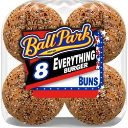 Ball Park Everything Hamburger Bun - 16oz