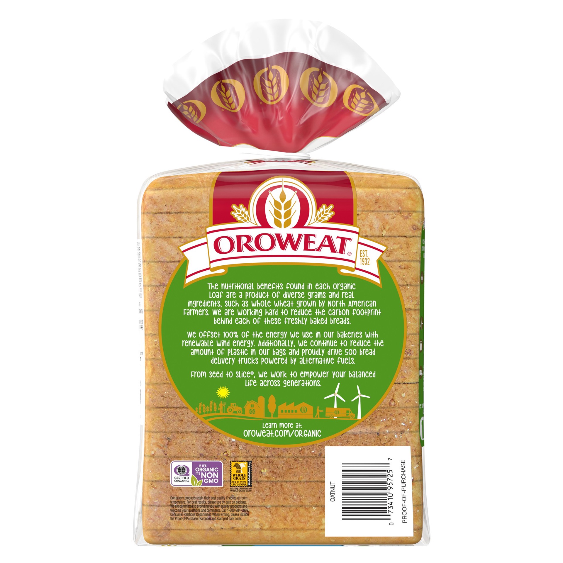 Oroweat Organic Oatnut Bread 27oz 27 oz Shipt