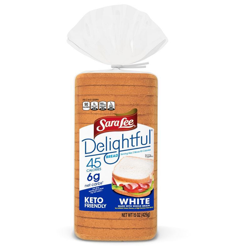 slide 6 of 15, Sara Lee Delightful White with Whole Grain - 15oz, 15 oz