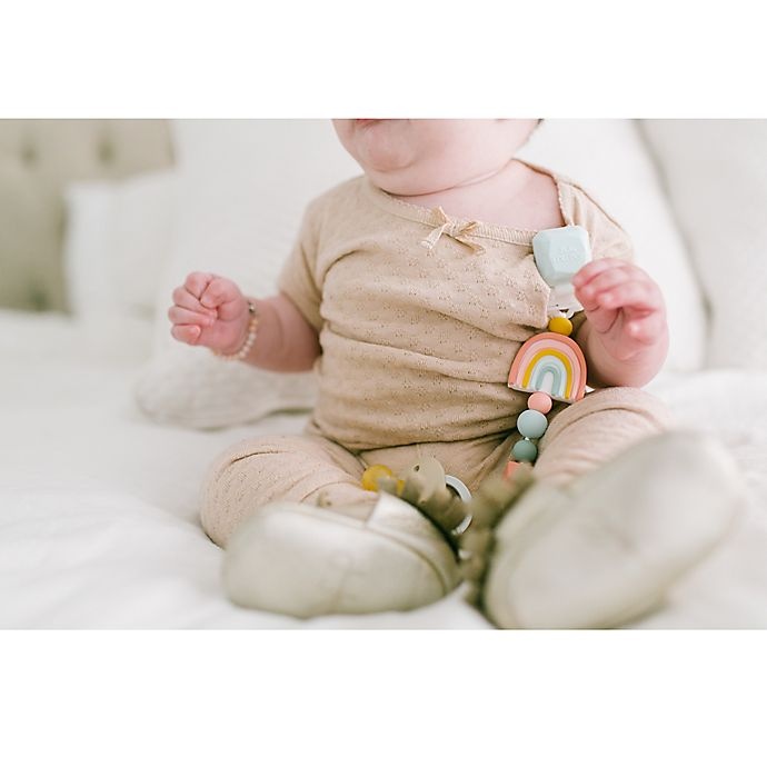 slide 4 of 4, Loulou Lollipop Darling Rainbow Pacifier Clip, 1 ct