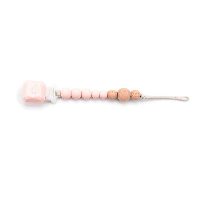 slide 2 of 4, Loulou Lollipop Soother Pacifier Clip - Pink, 1 ct