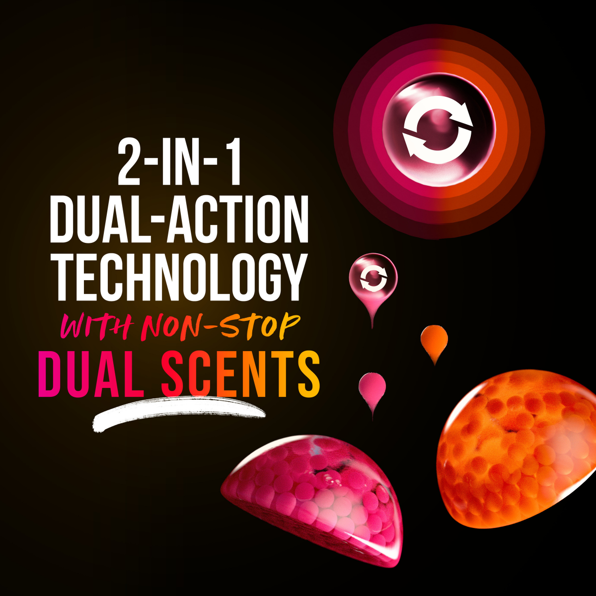 slide 17 of 29, Downy Unstopables Fusions In-Wash Laundry Scent Booster Beads, Sunset and Citrus Scent, 21.1 oz, 2-in-1 All Day Freshness, 21.1 oz