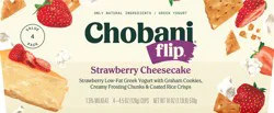 Chobani Straw Cheescake Flip Greek Yogurt 4Pk