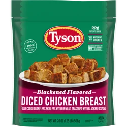 Tyson Blackened Flavored Diced Chicken Breast, Fully Cooked