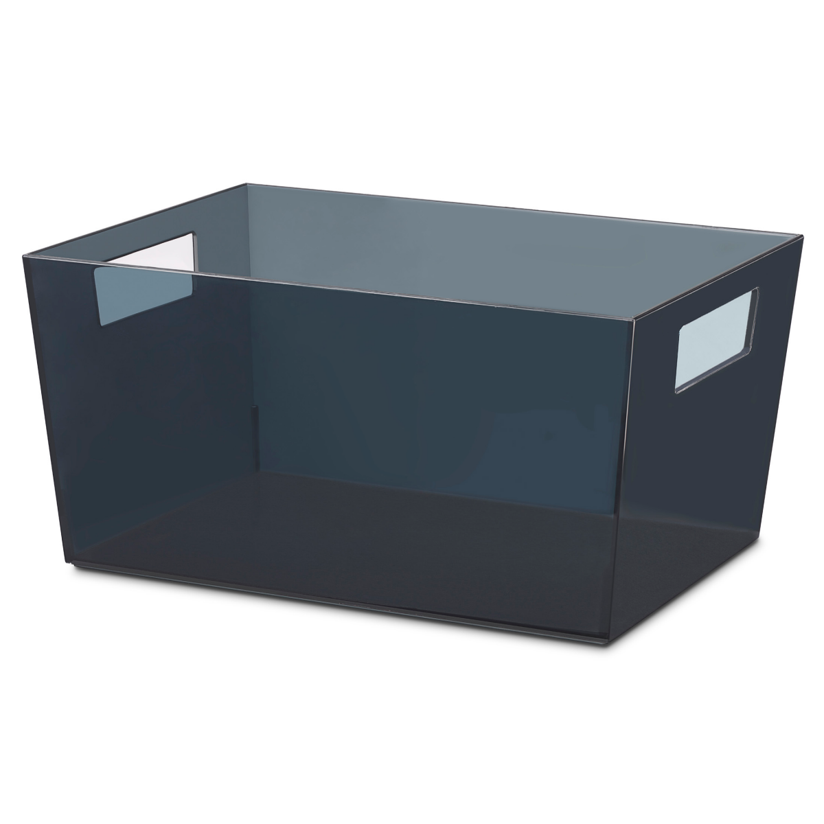 slide 1 of 9, Whitmor Acrylic Medium Tote Translucent Reflecting Pond Blue, 1 ct