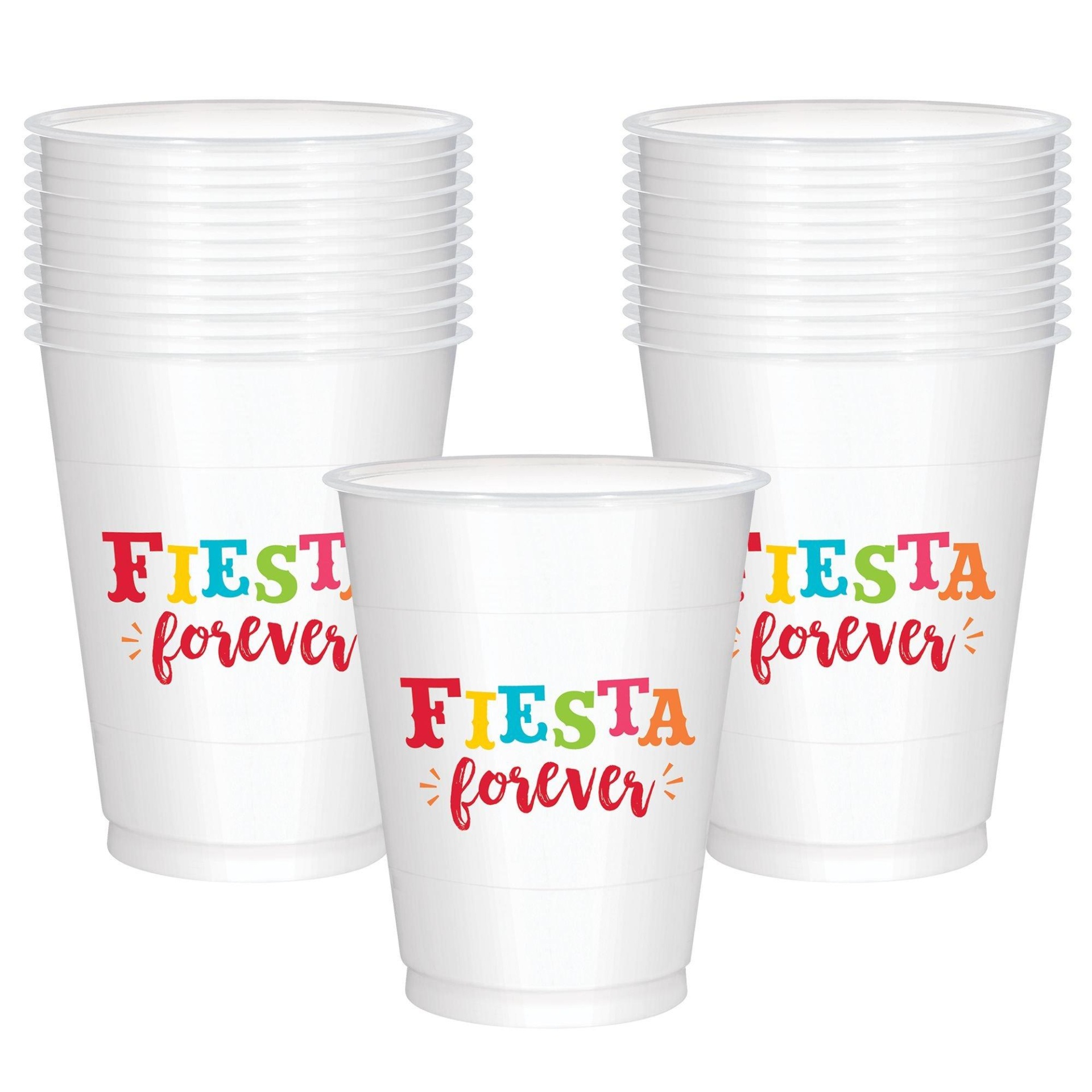 slide 1 of 1, Party City Fiesta Time Plastic Cups, 25 ct