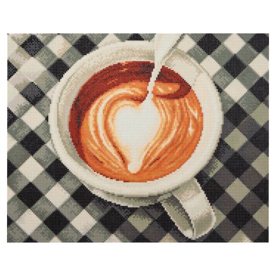 slide 1 of 5, 16" X 20" Latte Diamond Art Kit By Make Market, 16 in x 20 in